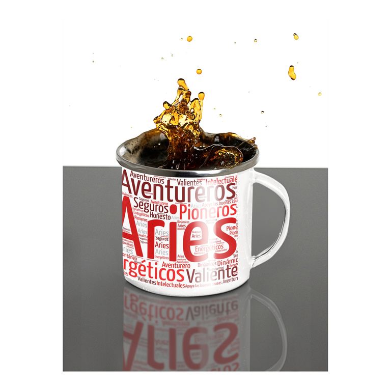 Taza Enlozada Aries - Valientes y Resueltos