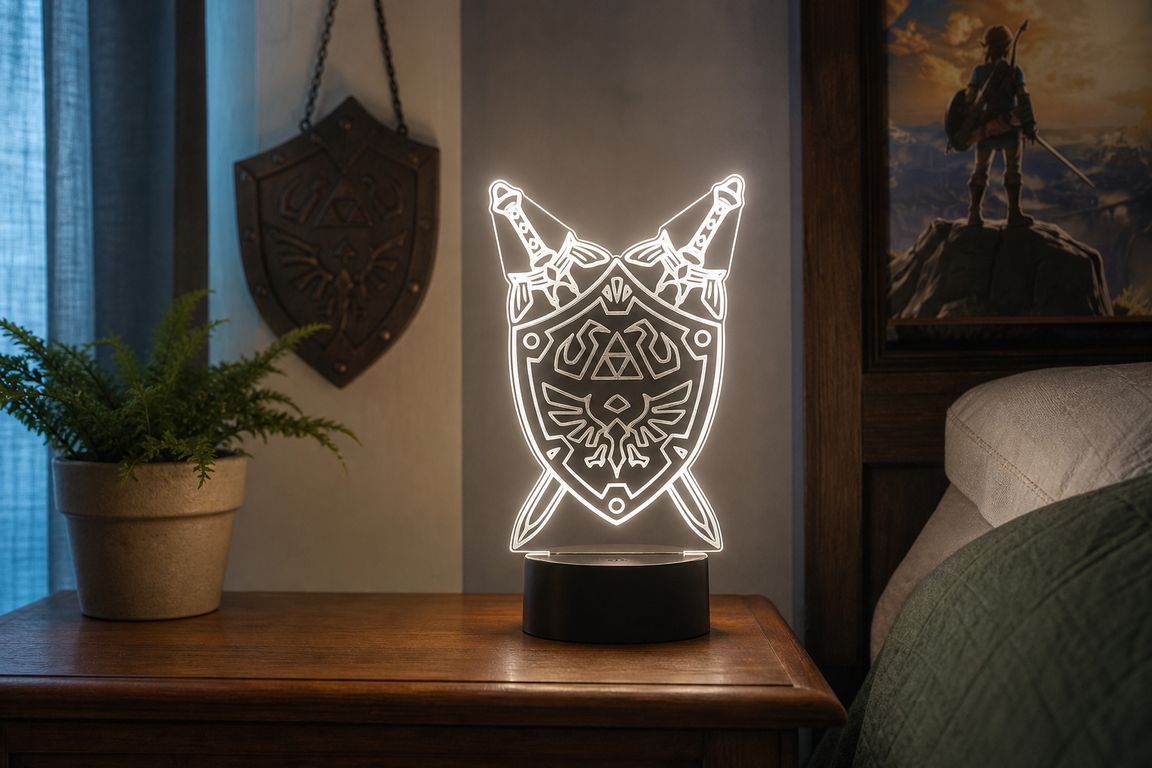 Lámpara Escudo Hyliano con Espada