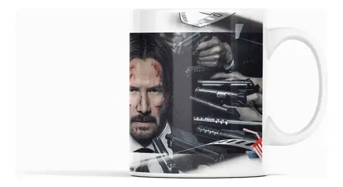 Taza John Wickel Asesino Aparece Con Calor Blanco