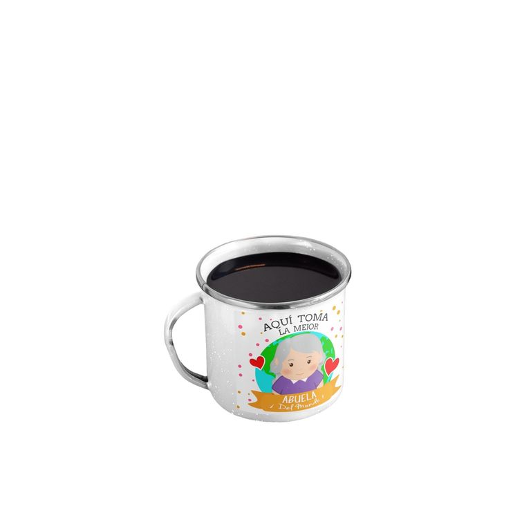 Taza Enlozada Mejor Abuela del Mundo - Dulzura y Sabiduría