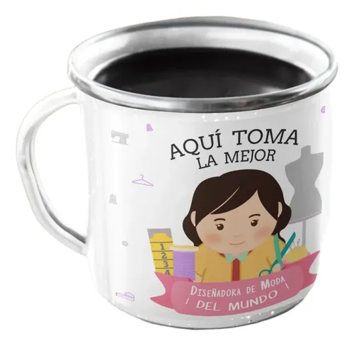 Taza Enlozada Inspiración Y Infusiones - Diseñador