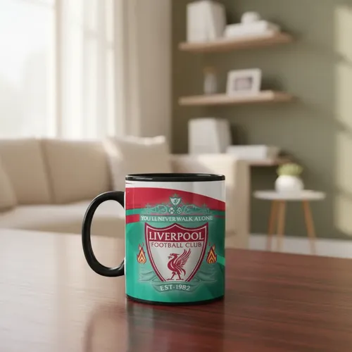 Taza Magica Liverpool Futbol Ingles Reds Anfield Negro Fútbol