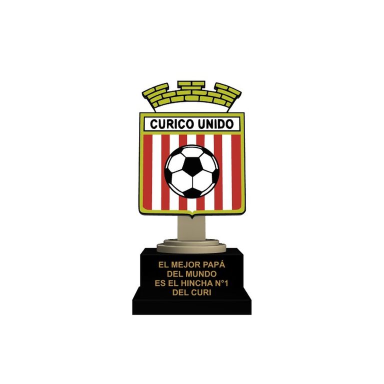 Trofeo Curico Unido Mejor Papá Regalo Fútbol Chileno
