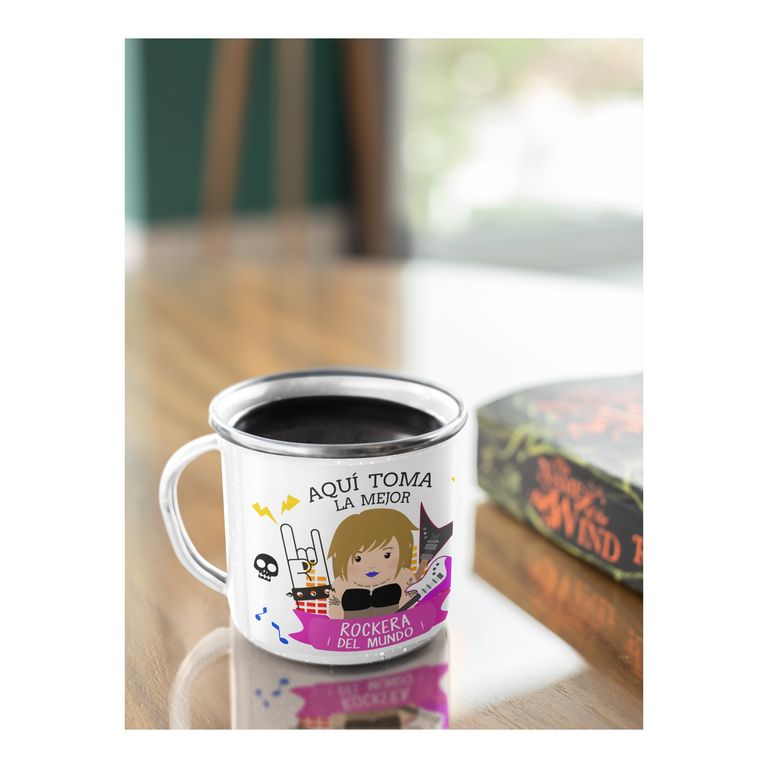Taza Enlozada Mejor Roquera - Acordes de Poder