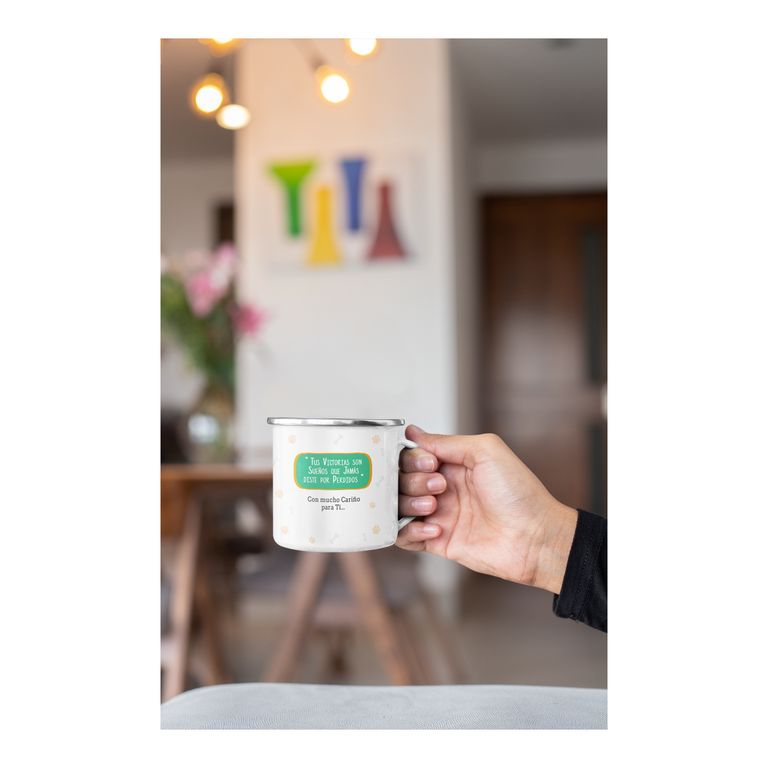 Taza Enlozada Dia Veterinario - Amor Animal y Café