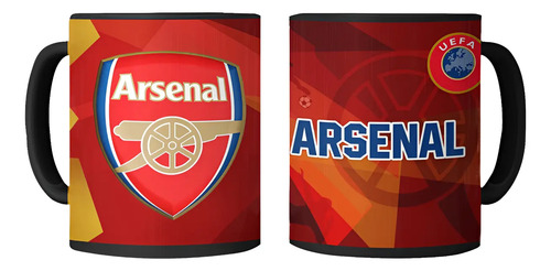 Taza Magica Arsenal F.c Futbol Ingles The Gunners Negro Fútbol