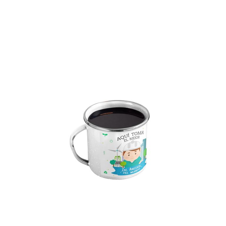 Taza Enlozada Ing. Ambiental - Sostenibilidad y Sorbos H