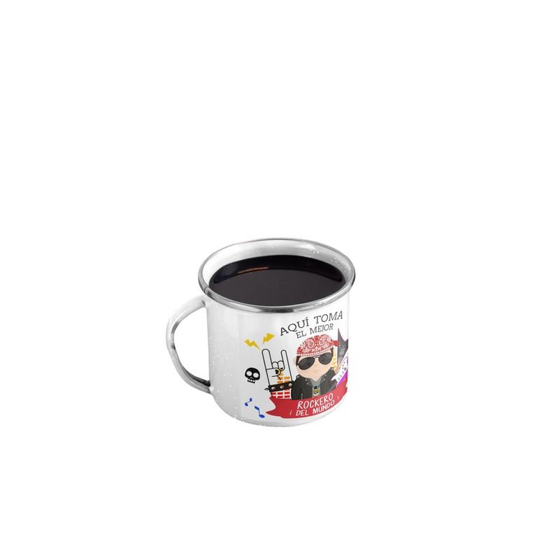 Taza Enlozada El Mejor Rockero - Acordes de Leyenda