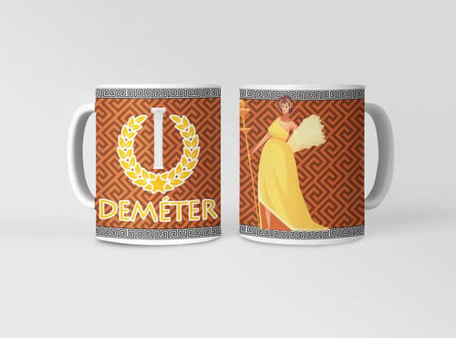 Taza Abundancia De Deméter Diosa De Agricultura Y Fertilidad Blanco