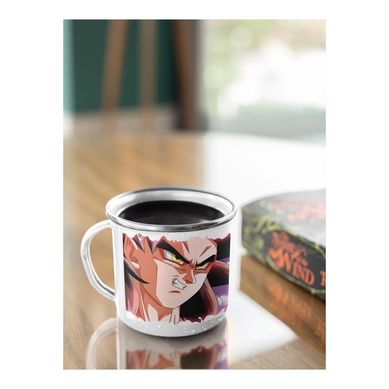 Taza Enlozada Super Saiyan 4 Goku - Batalla Épica