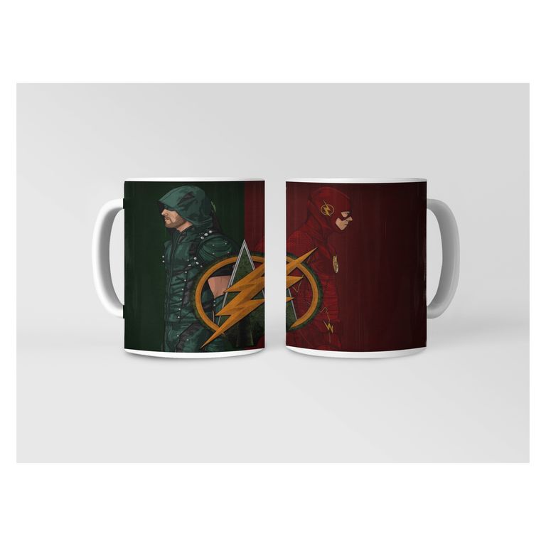 Taza Flash y Arrow - Secretos al Calor