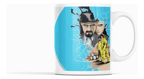 Taza Con Personajes De Breaking Bad Blanco