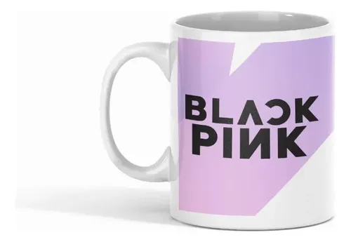 Taza Black Pink Inspirado En Tu Grupo Favorito Blanco
