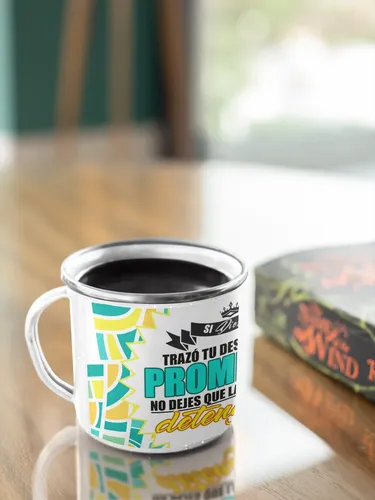 Taza Enlozada Luz De Guía Espiritual Blanco Dios Guía Espiritual