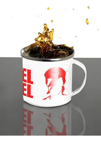 Taza Enlozada Rebel Rebel - Espíritu De Bowie Blanco David Bowie