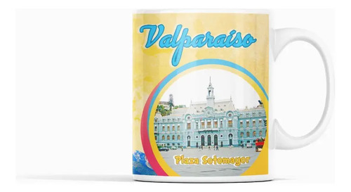 Taza Valparaíso - Colores Y Cultura Blanco