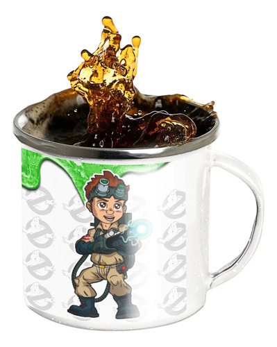 Taza Enlozada Con Ray Stantz En La Lucha Fantasmal Blanco Regalo Ray Stantz