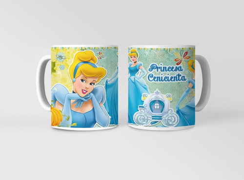 Taza Cenicienta - La Magia De La Medianoche Blanco
