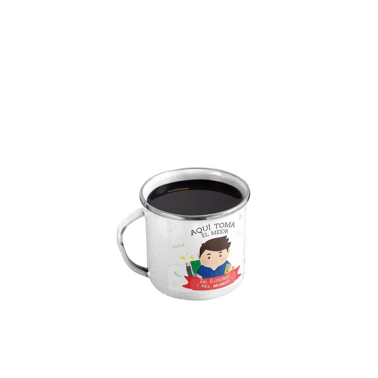 Taza Enlozada Tecnología y Té - Ingeniero Electrónico H