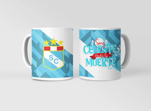 Taza De Sporting Cristal Campeón - Futbol Peruano Blanco