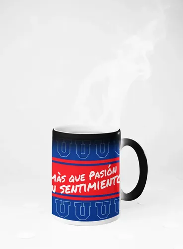 Taza Mágica Universidad De Chile - Futbol Chileno Negro Fútbol
