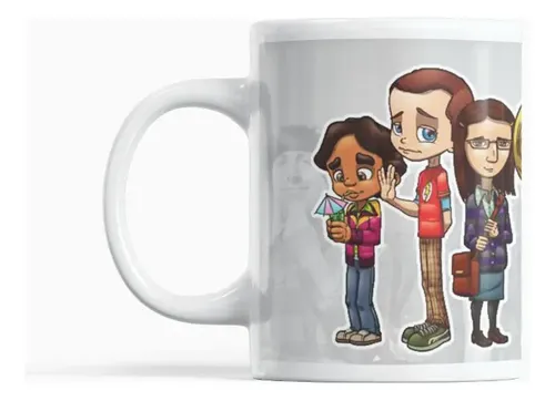Taza Partículas Y Risas - Big Bang Blanco