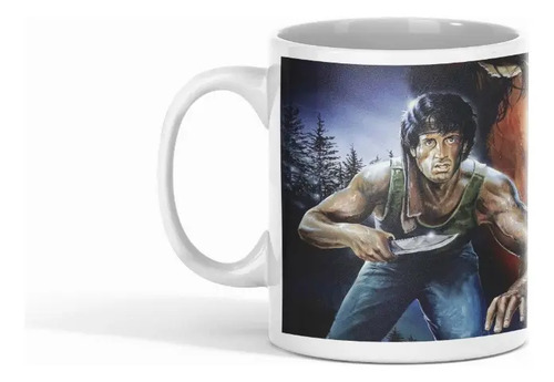 Taza Rambo - Guerrilla Y Grit Blanco