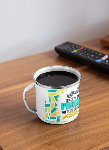 Taza Enlozada Luz De Guía Espiritual Blanco Dios Guía Espiritual