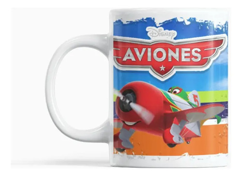 Taza Aviones Aventuras En El Cielo Reveladas Blanco