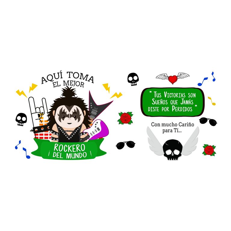 Taza Enlozada Mejor Roquero - Leyenda del Escenario