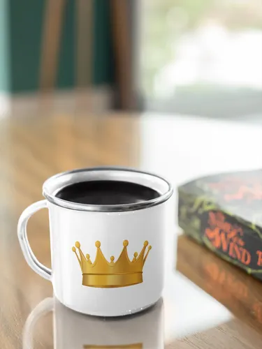 Taza Enlozada King - Reinado Y Majestad Blanco King Reinado Y Majestad