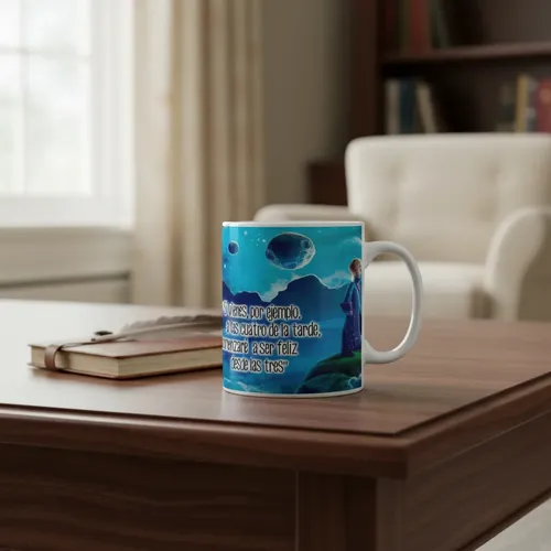 Taza Aventuras Cósmicas Con El Principito Blanco