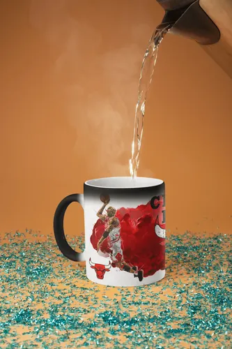 Taza Mágica Michael Jordán The Legend - Nba Negro Nba