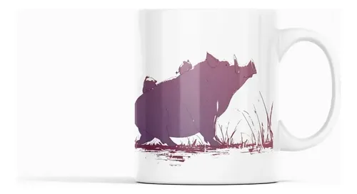 Taza Jabalíes En Marcha ¡sigue A La Familia Salvaje! Blanco