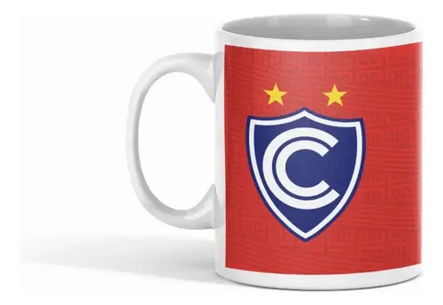 Taza Club Cienciano Papá - Futbol Peruano Blanco