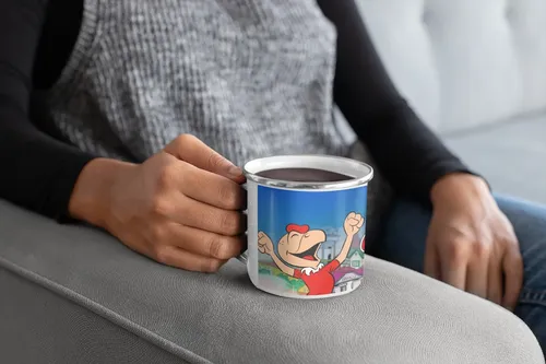 Taza Enlozada Lechera Condorito Colección Blanco Regalo Condorito