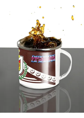 Taza Lechero Enlozado Club Deportes La Serena Fútbol Chileno Negro Regalo Club