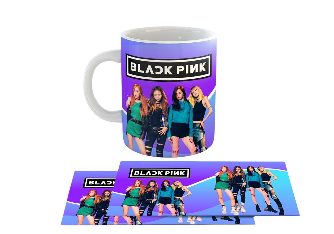 Taza Ceramica 11oz K-Pop Insp Blackpink Morado