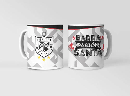 Taza Veritas Liberabit - Futbol Peruano Blanco