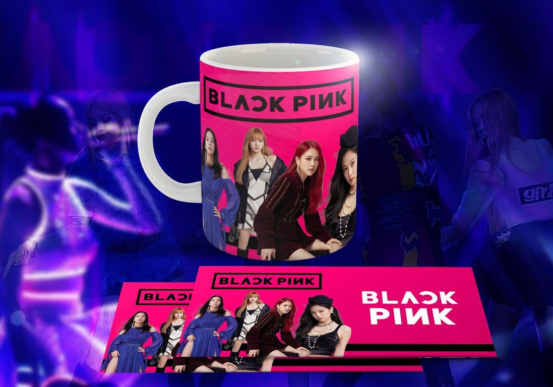 Taza Ceramica 11oz K-Pop Insp Blackpink Hot Pink