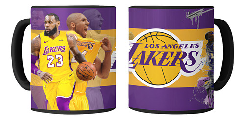 Taza Magica Los Angeles Lakers Kobe Bryant - Nba Negro Nba