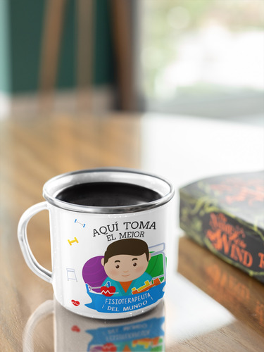 Taza Enlozada Fisioterapeuta - Movimiento Y Motivación