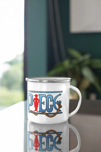 Taza Enlozada Navega Con One Piece - Aventura Pirata Blanco One Piece Aventura