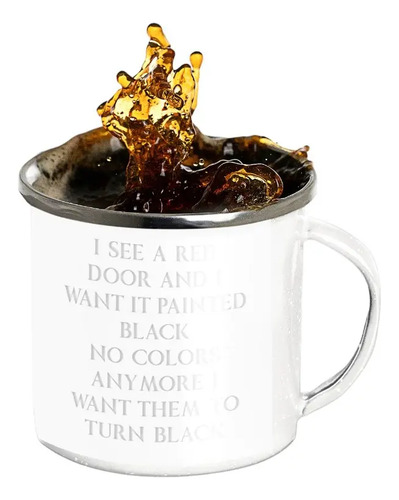 Taza Enlozada The Rolling Stones - Ritmos Rebeldes Blanco