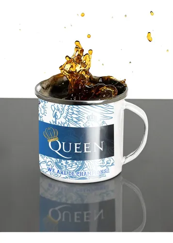Taza Enlozada Freddy Mercury - Espíritu De Queen Blanco Espíritu De Queen