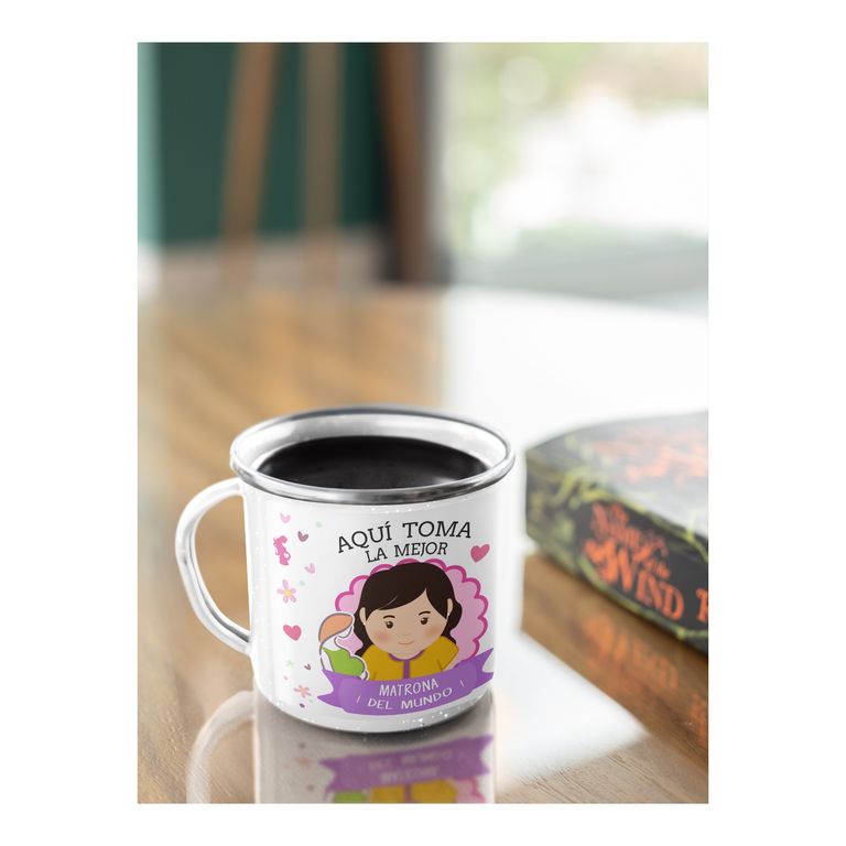 Taza Enlozada Matrona - Vidas Nuevas y Viejos Cafés
