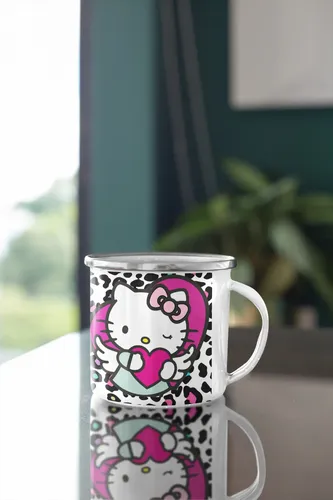 Taza Enlozada Hello Kitty - Dulzura Y Amistad Blanco Hello Kitty - Dulzura Y
