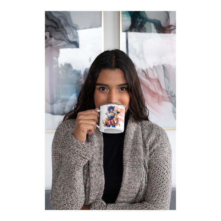 Taza Enlozada Ikki de Fenix - Caballeros del Zodico