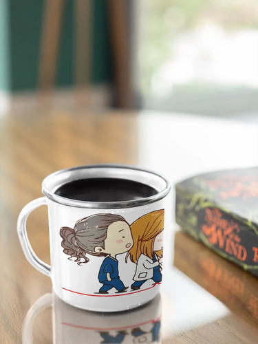 Taza Enlozada Drama Médico En Tu Mesa - Grey_s Anatomy Blanco Regalo Greys