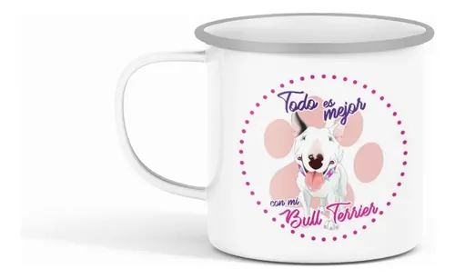 Taza enlozada Bull Terrier — Resistencia y singularidad